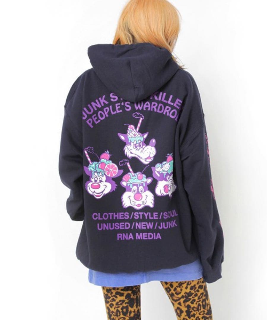 RNA rnamedia M2582 フローズンキャラパーカー新品タグ付ネイビー