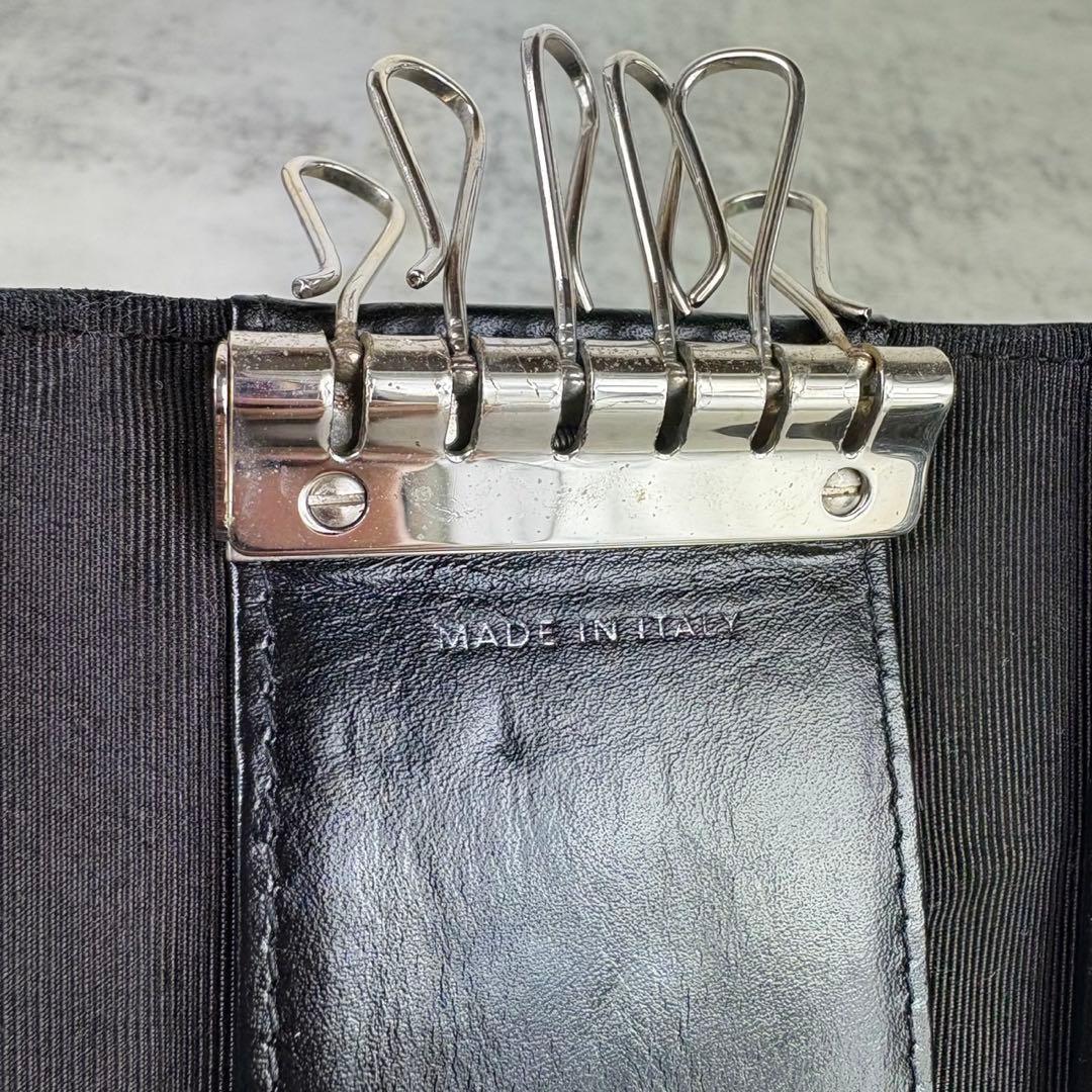 CHANEL キャビアスキン　マトラッセ　キーケース　6連