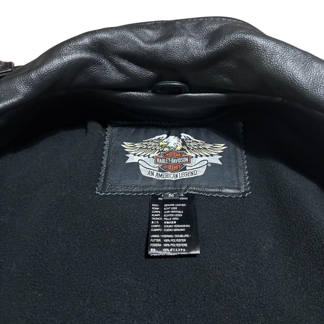 ライナー付き ハーレーダヴィッドソン　ダブルライダース　本革 レザージャケット
