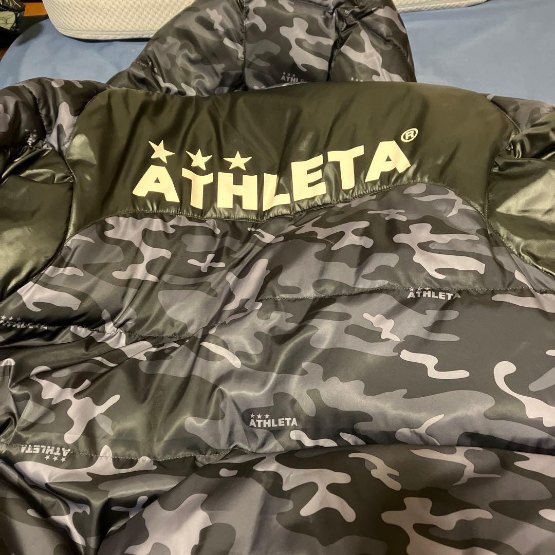 ATHLETA 迷彩柄 ダウンベンチコート　プラスズボン付き