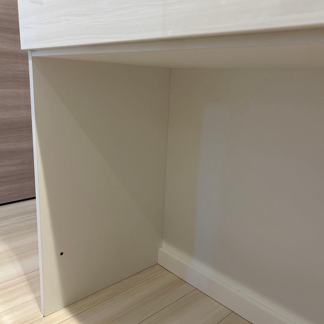 ニトリ　キッチンカウンター　組み合わせキッチンボード　リガーレ　白