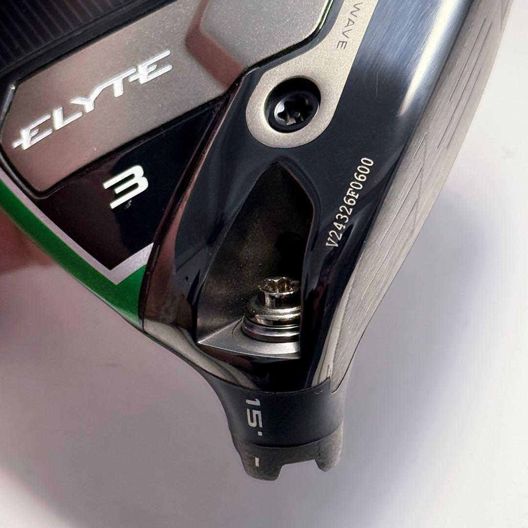 ELYTE 3w 15° キャロウェイ　フェアウェイウッド　ヘッドとカバーのみ