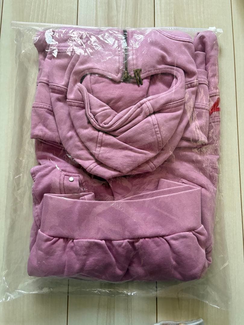 FALMARAN KOMODOジップアップパーカー ピンク 短丈 y2k