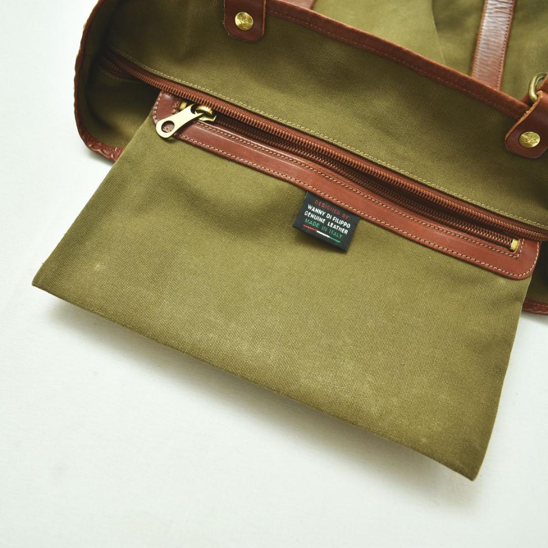 【人気】イタリア製 イルビゾンテ スクエア キャンバストートバッグ ユニセックス