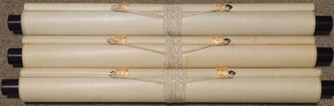 ご希望額まで値下げ@ 宋念祖(極庵) 韓国朝鮮 花文字 大正9年 肉筆掛軸 3本