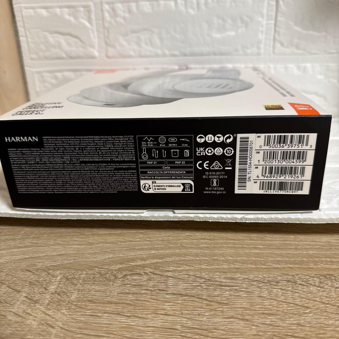 ⭐︎美品⭐︎ JBL LIVE 770NC ワイヤレスヘッドホン ホワイト