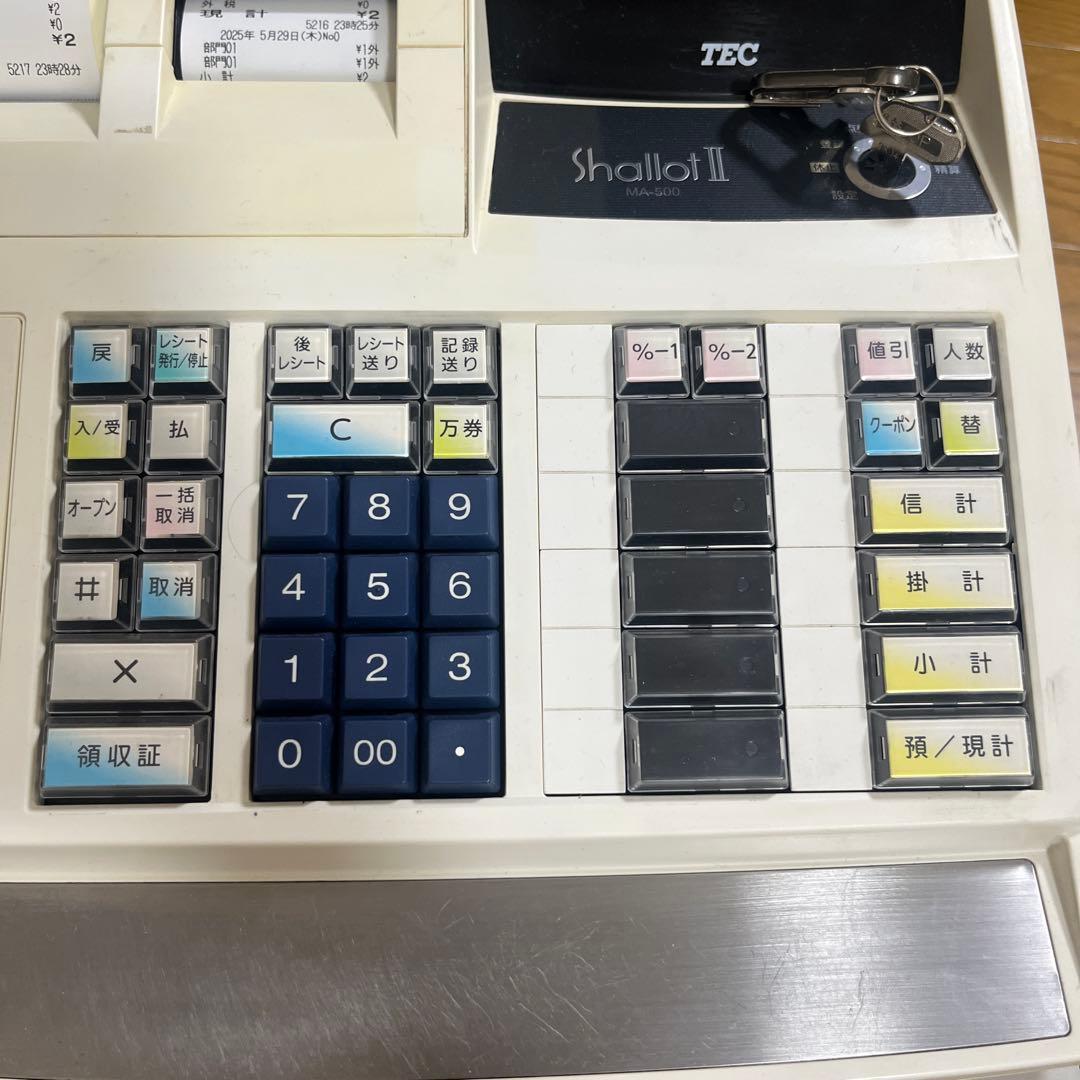 大幅値下げ！TEC Shallot II MA-500 電子レジスター