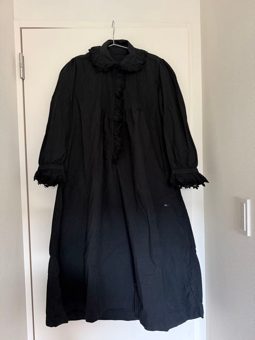 ワンピース vintage black cotton nightdress