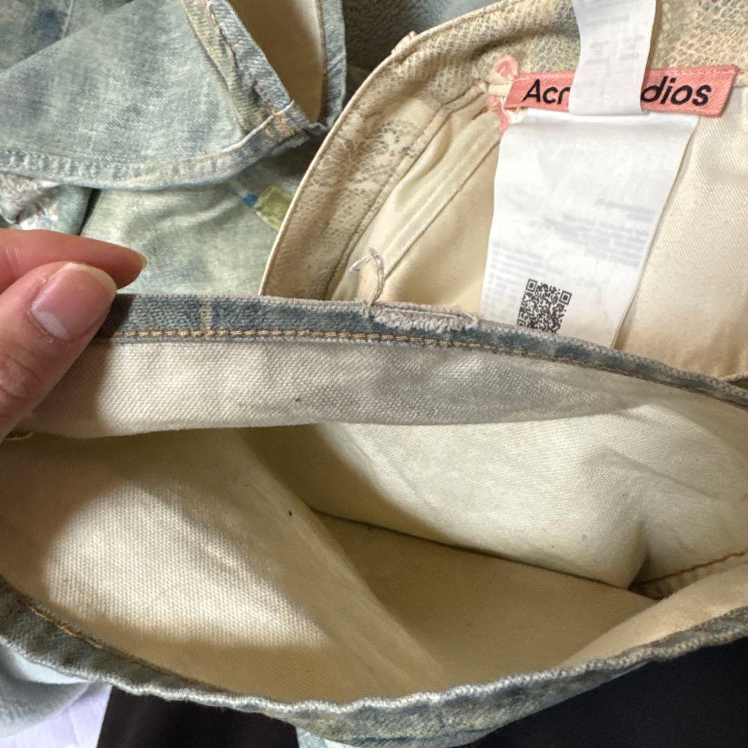 acne studios ルーズフィットジーンズ1981 トロンプルイユ