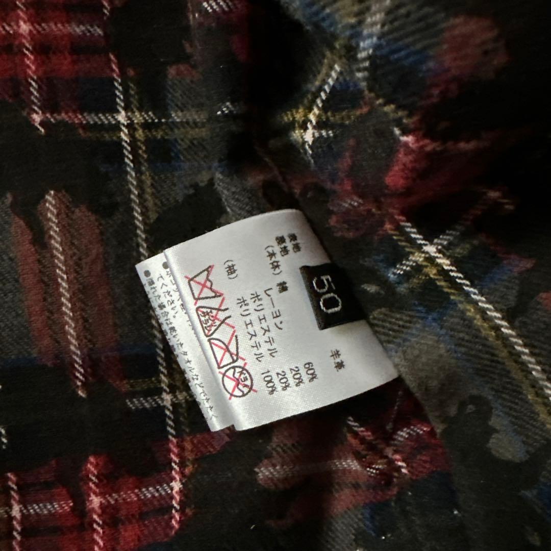 2点トミーレザーライダースジャケット　迷彩柄　羊革　イタリア製