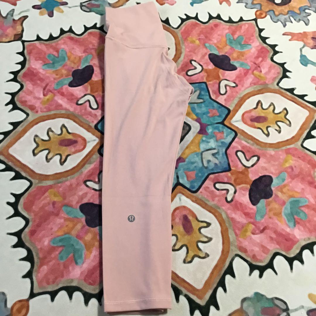 ピンク ハイウエスト レギンス