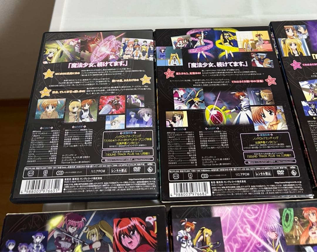 魔法少女リリカルなのはdvd、A's Vol.1〜6 初回限定版もあり