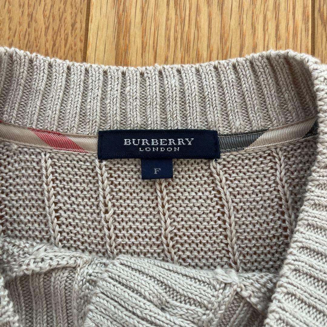 バーバリーロンドン　ポンチョ　ケープ　ニット