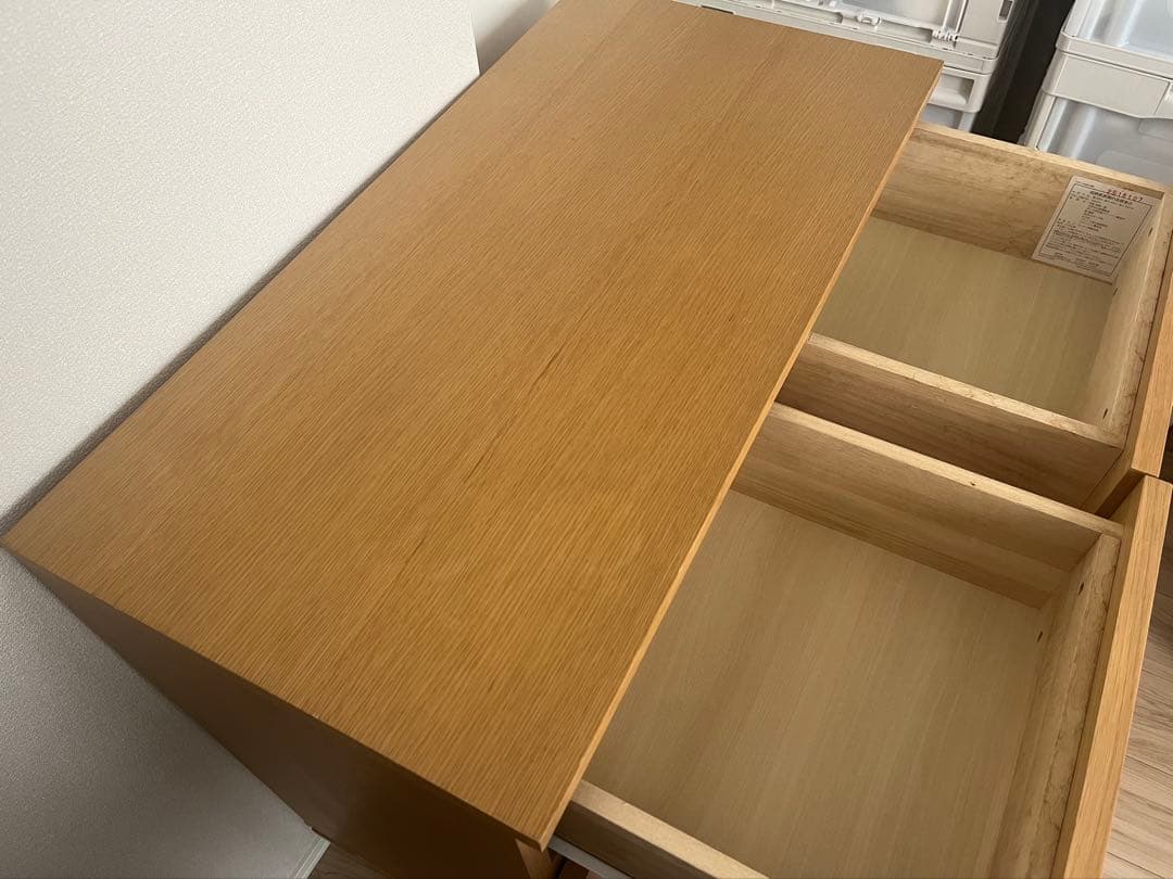 無印良品　オーク材キャビネット