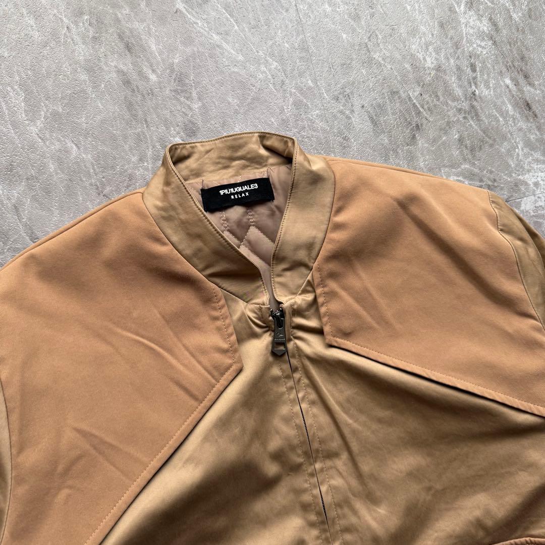 1PIU1UGUALE3 RELUX ライダースジャケット　中綿入り