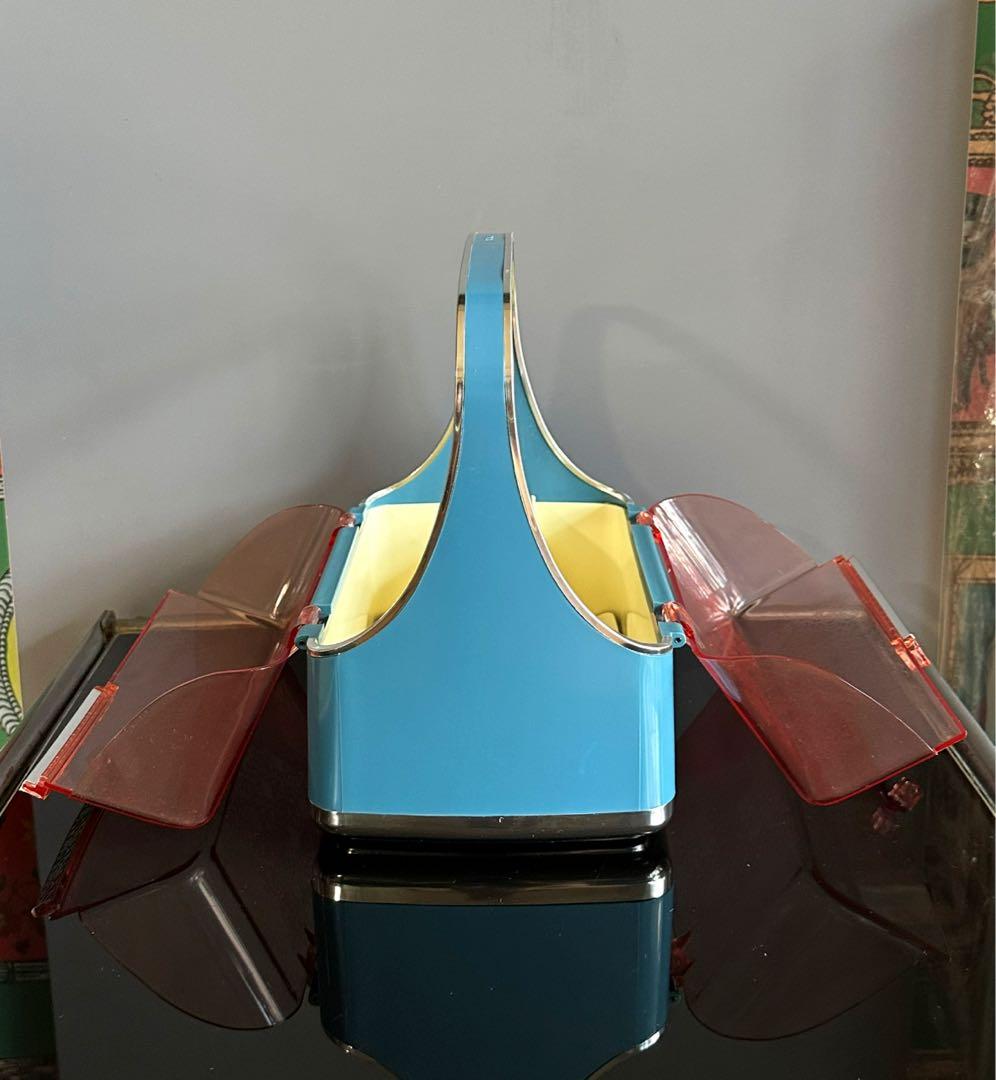 レトロポップ　ソーイングボックス　裁縫箱　コスメボックス　POLA ヴィンテージ