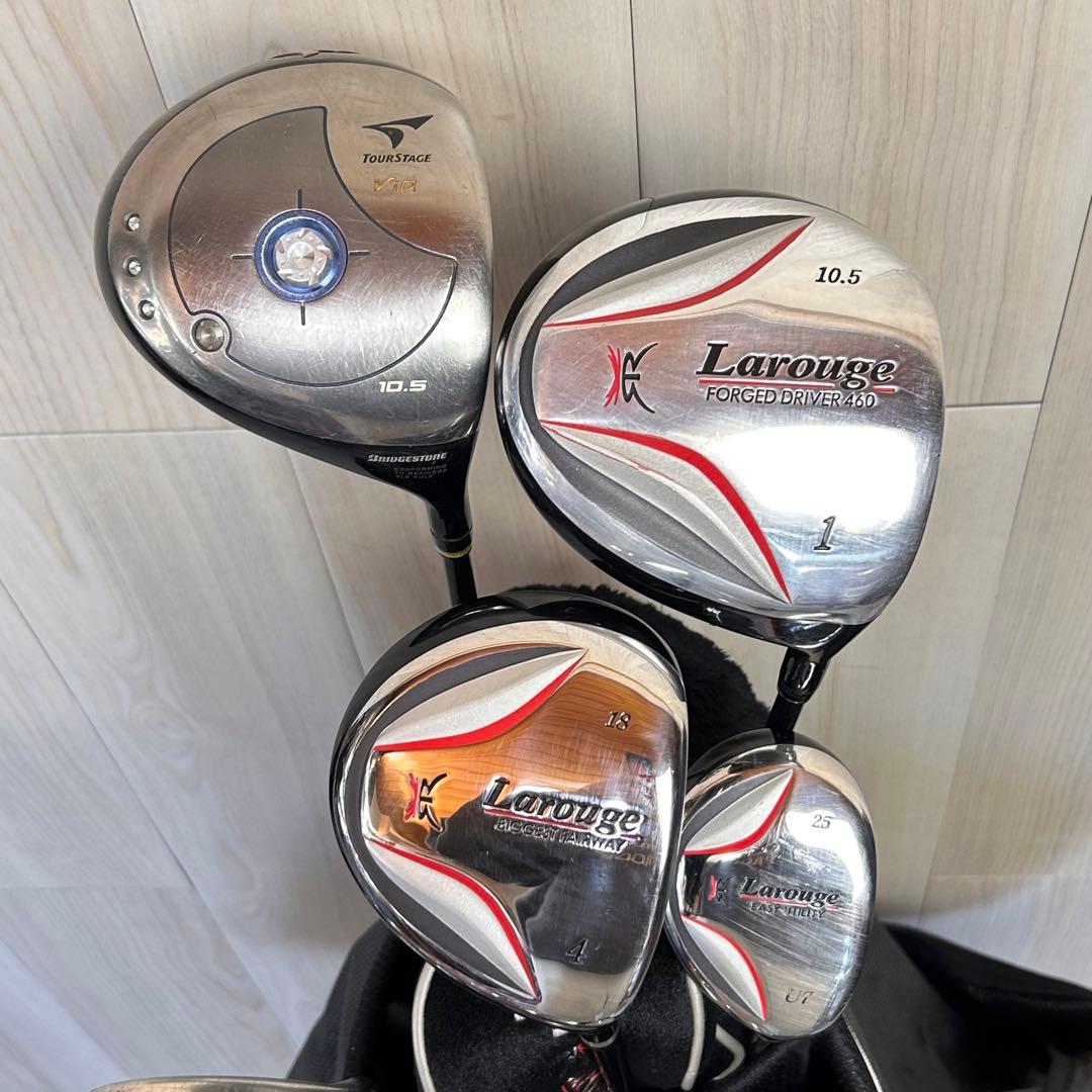 【メンズ右】Larouge TOURSTAGE SR メンズゴルフセット