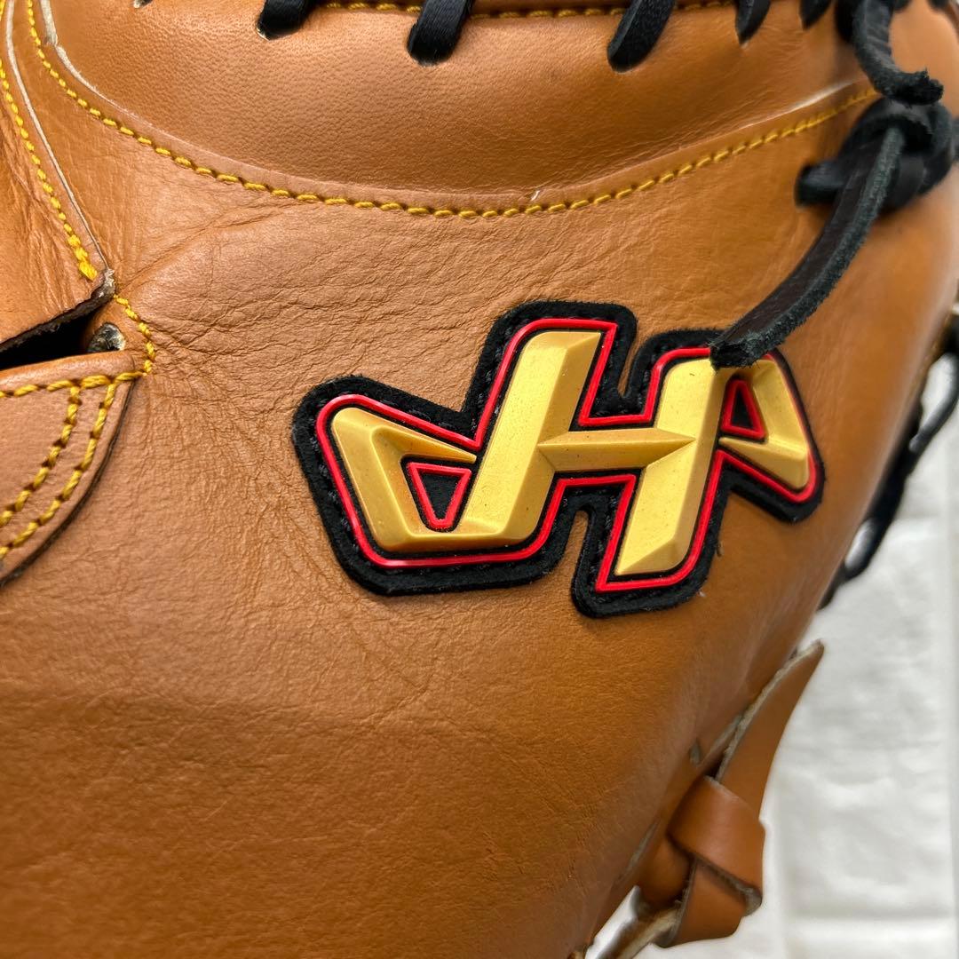 【美品】野球 グローブ 軟式 一般 キャッチャーミット ハタケヤマ