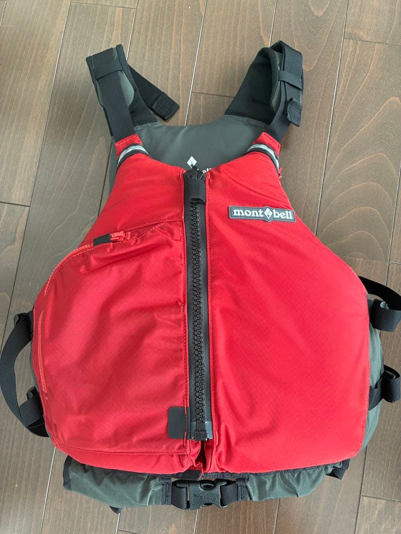 【美品】モンベル シーランナー　ライフジャケット レッド L/XL