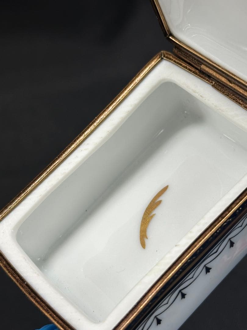 次*。様 【アンティーク】鳥　鳥柄　ケース　小物入れ　ジュエリーケース　アクセサ