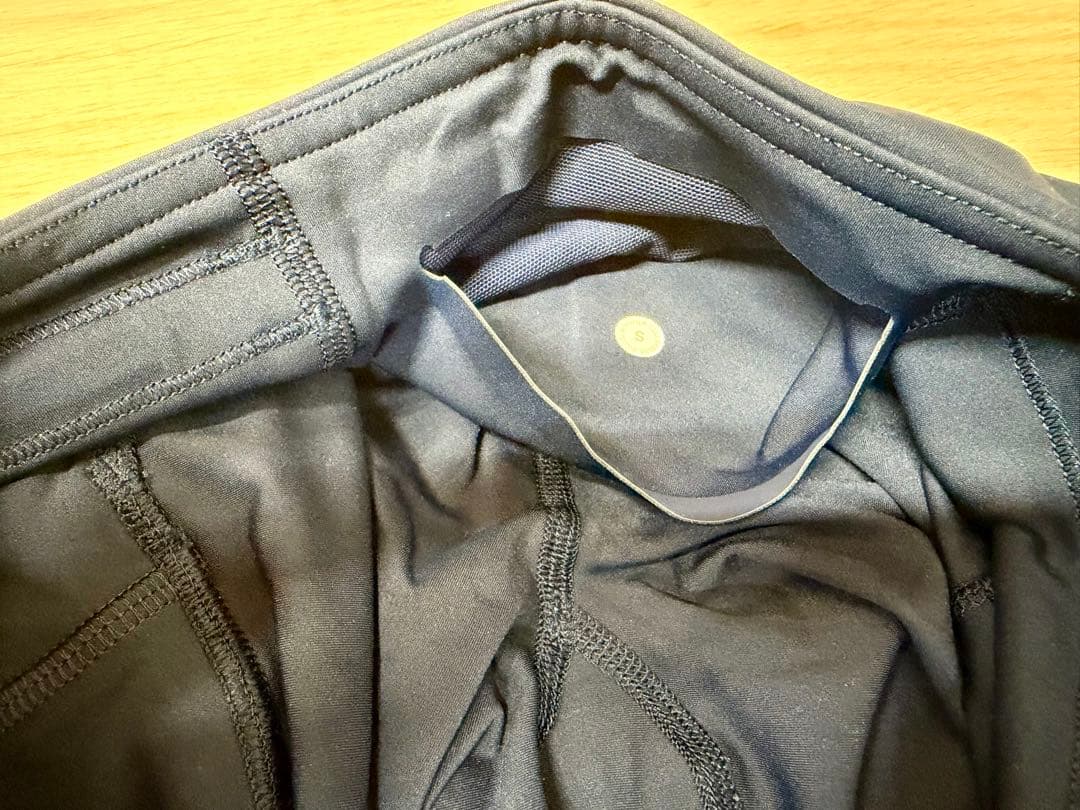 ルルレモン アジアフィットレギンスS ネイビー&グレー