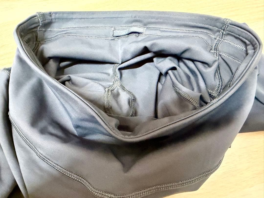 ルルレモン アジアフィットレギンスS ネイビー&グレー