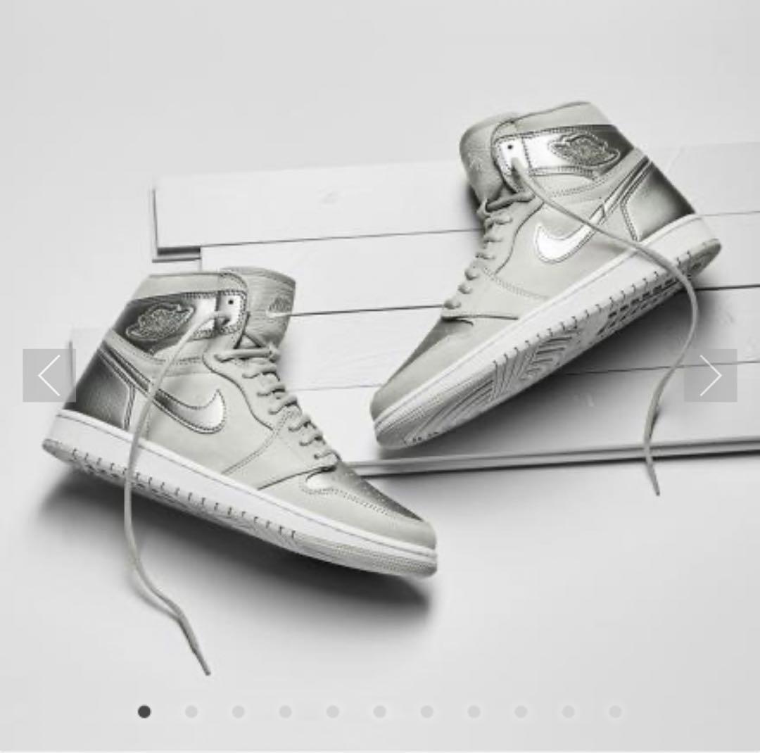 【最終値下げ】ナイキ エアジョーダン1 レトロ ハイ OG メタリック シルバー