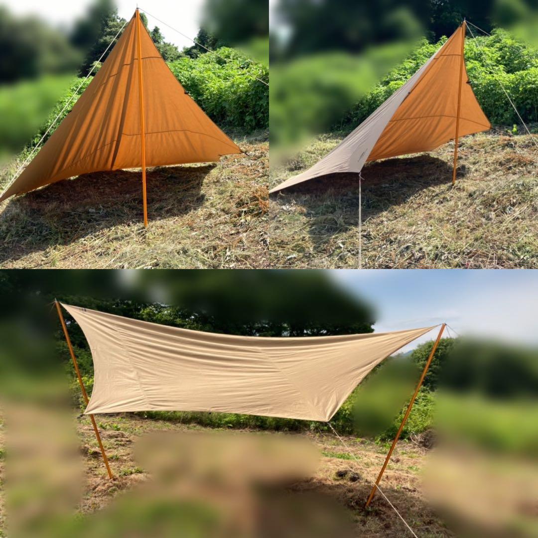 Soomloom ポリコットンヘキサタープ 4.2m x 4.1m 焚き火可