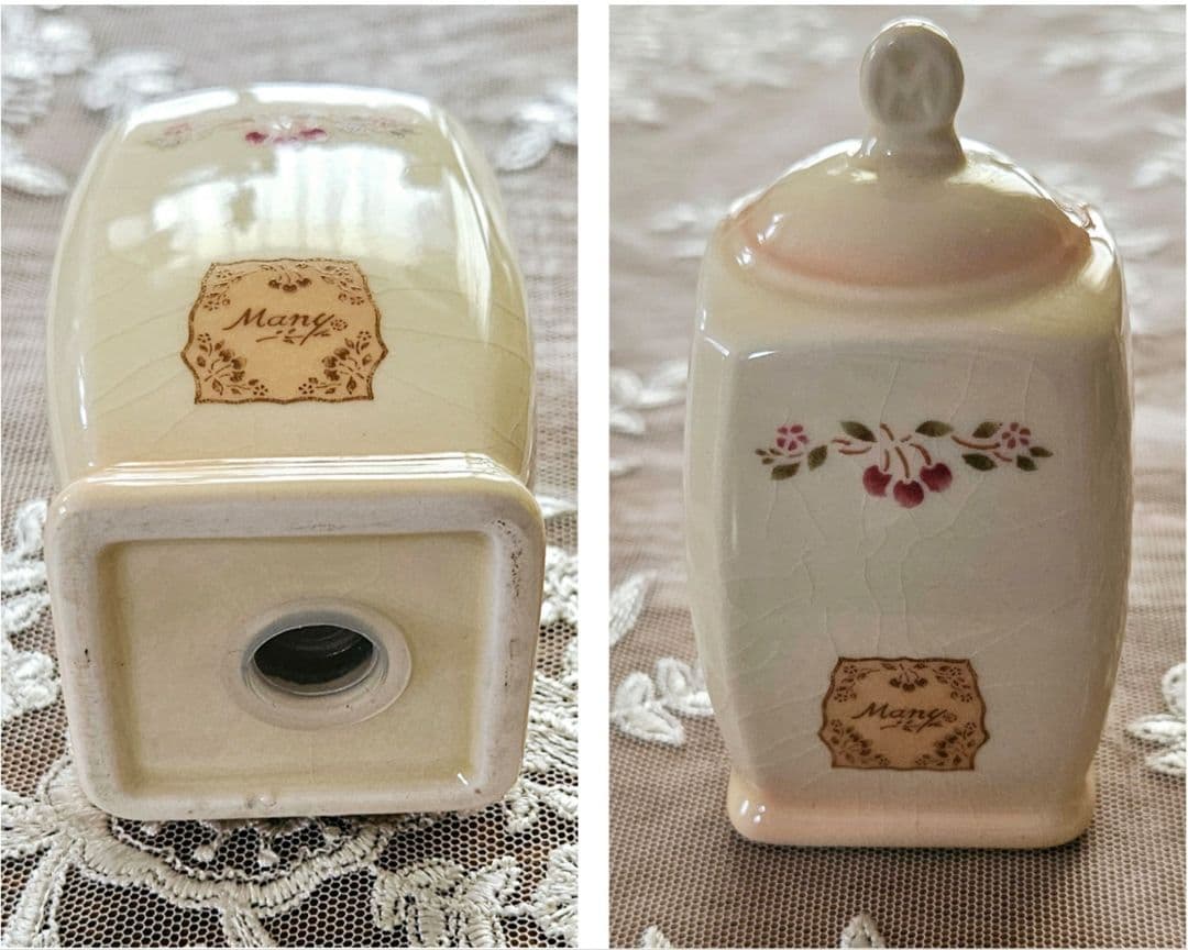 廃盤品 レア マニー アンティークチェリー キャニスター ソルト&ペーパー 新品