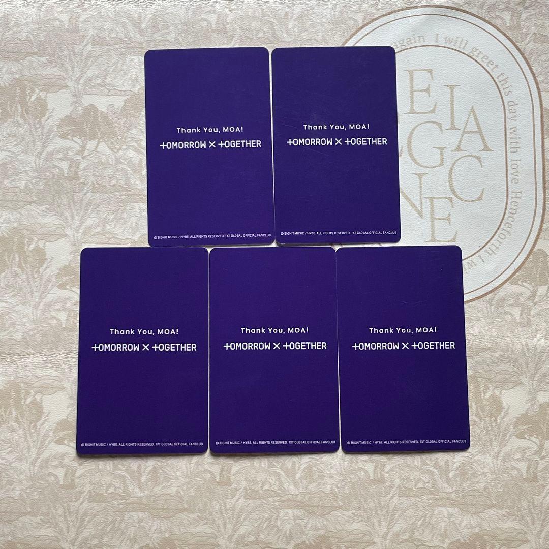 TXT アンケ一ト MOA membership 2024 トレカ 5枚セット