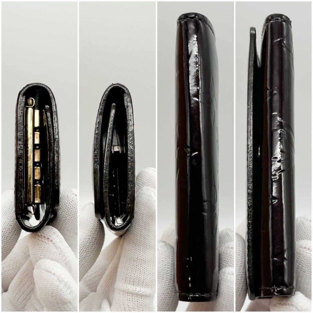 ルイヴィトン ミュルティクレ 4 アマラント ヴェルニ モノグラム キーケース