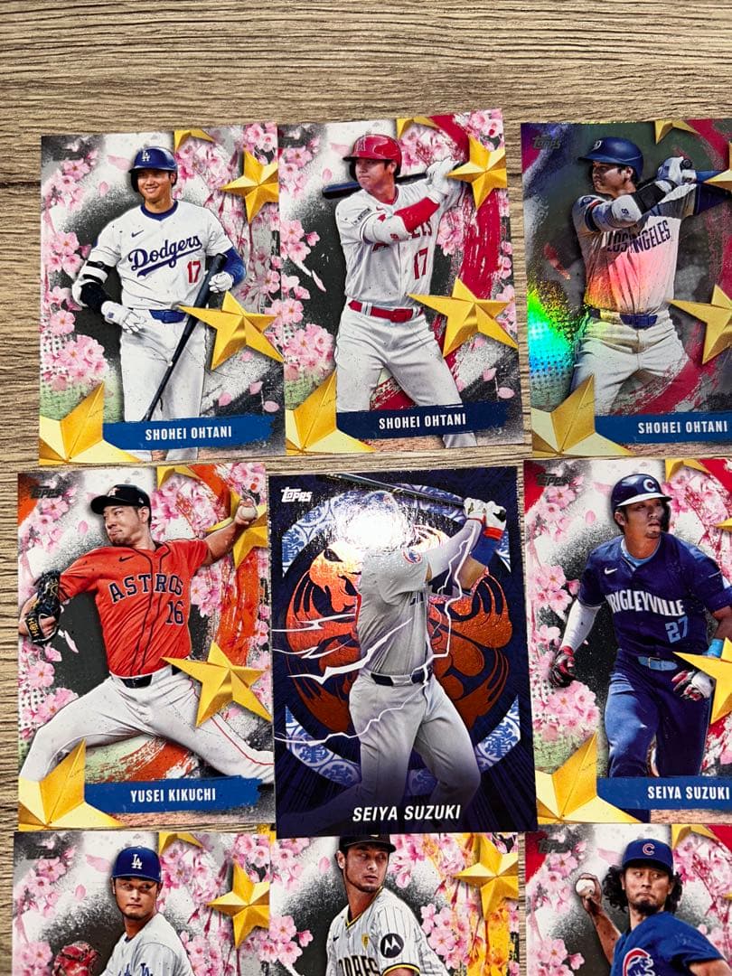 topps 野球カード 大谷翔平、山本由伸、ダルビッシュ有など