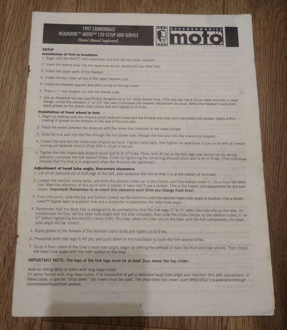 cannondale DH ACTIVE moto120 キャノンデール