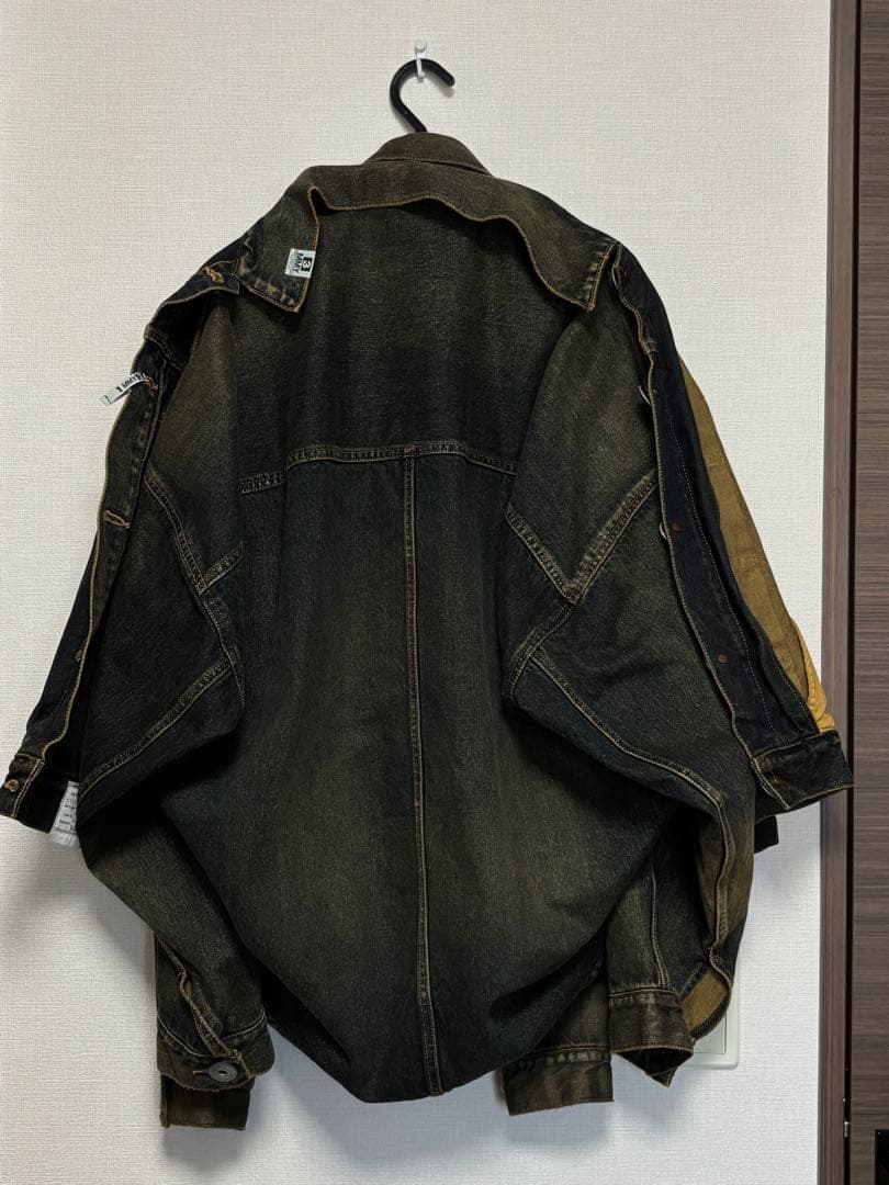 【ミハラヤスヒロ】FRONT LAYERED DENIM JACKET