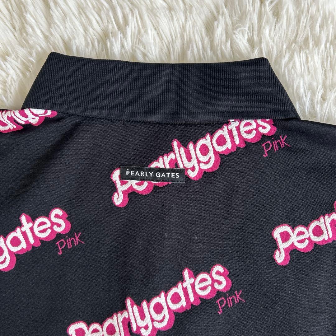 希少！近年モデル♡パーリーゲイツ セットアップ ロゴ総柄 スカート ポロシャツ