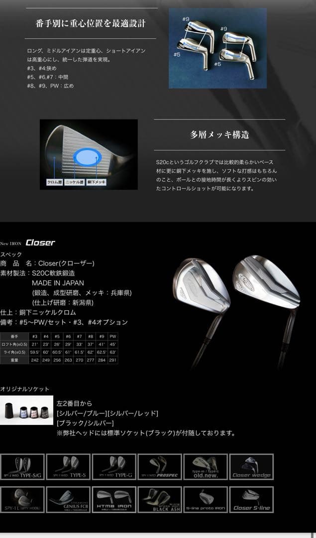 希少‼︎ オライオン　モーダス125X キャビティバック　パルマックス　組み直し済