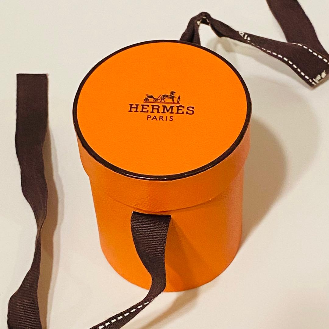 HERMES シルクスカーフ オレンジ/イエロー