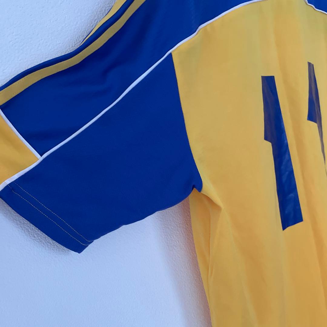 美品サッカーW杯スウェーデン代表 ホーム ユニフォーム黄色青色adidas