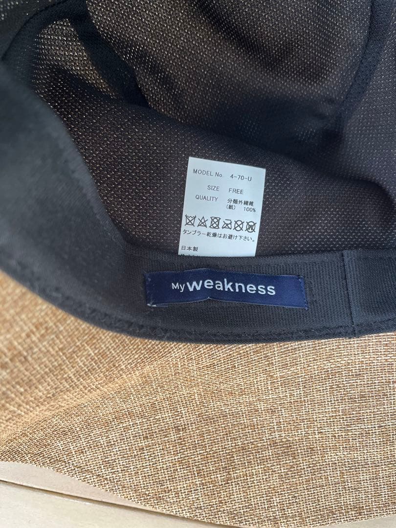 未使用品　My weakness ペーパーハット