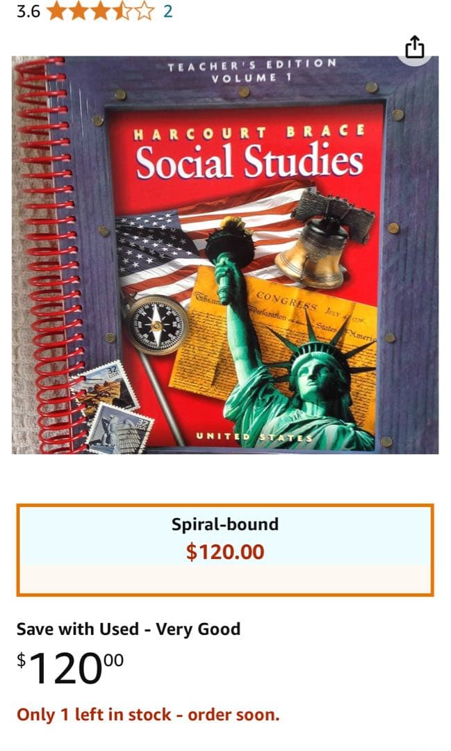 Social Studies アメリカ小学校教科書
