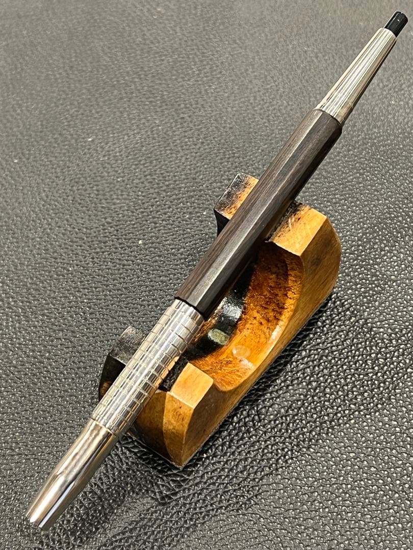 たっかーpg5 12角軸　黒檀　ステンレスグリップ、ノックカバー