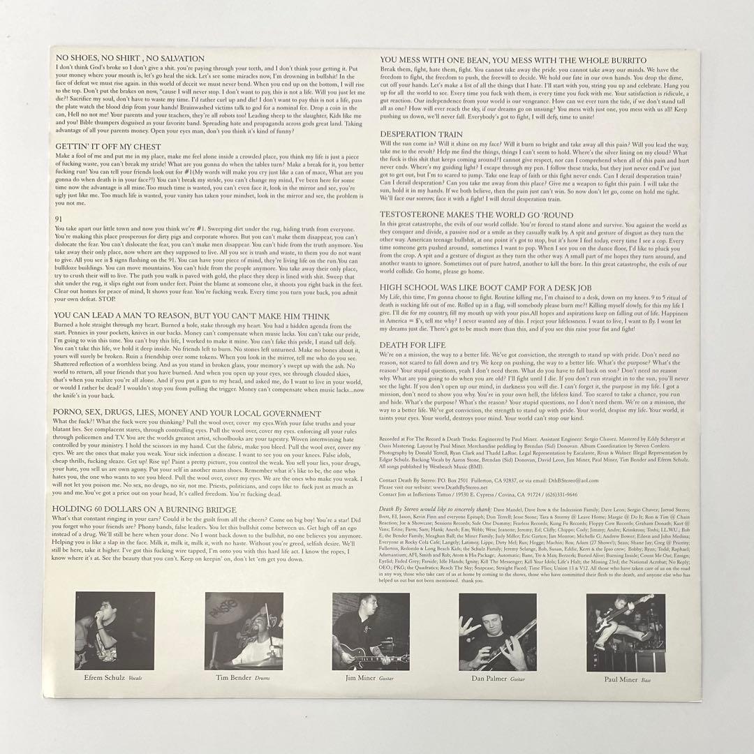 洋楽 DEATH BY STEREO / DAY OF THE DEATH LP