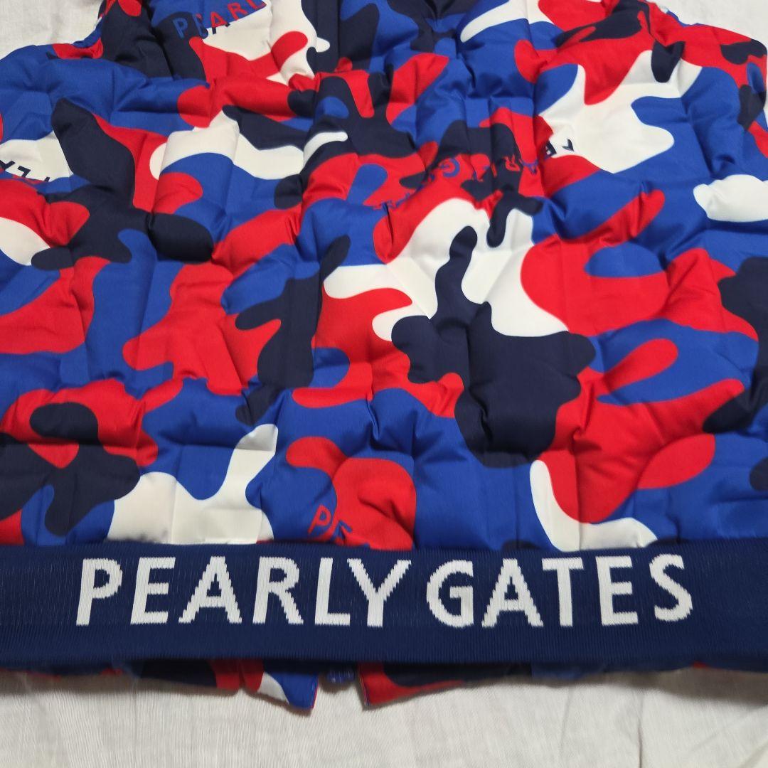 ​【美品】パーリーゲイツ フード ダウンベスト 4 ミャクミャクカラー カモフラ