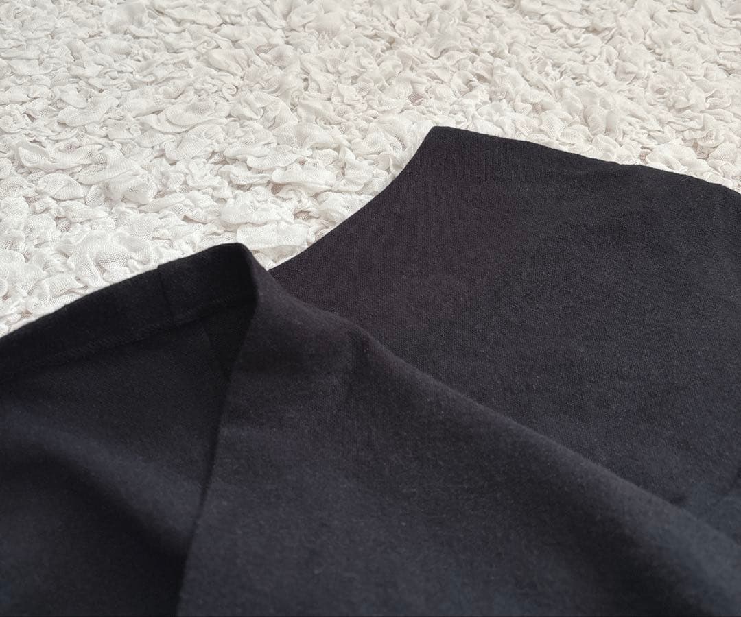 2024 かぐれ　リネンレーヨンベスト　黒