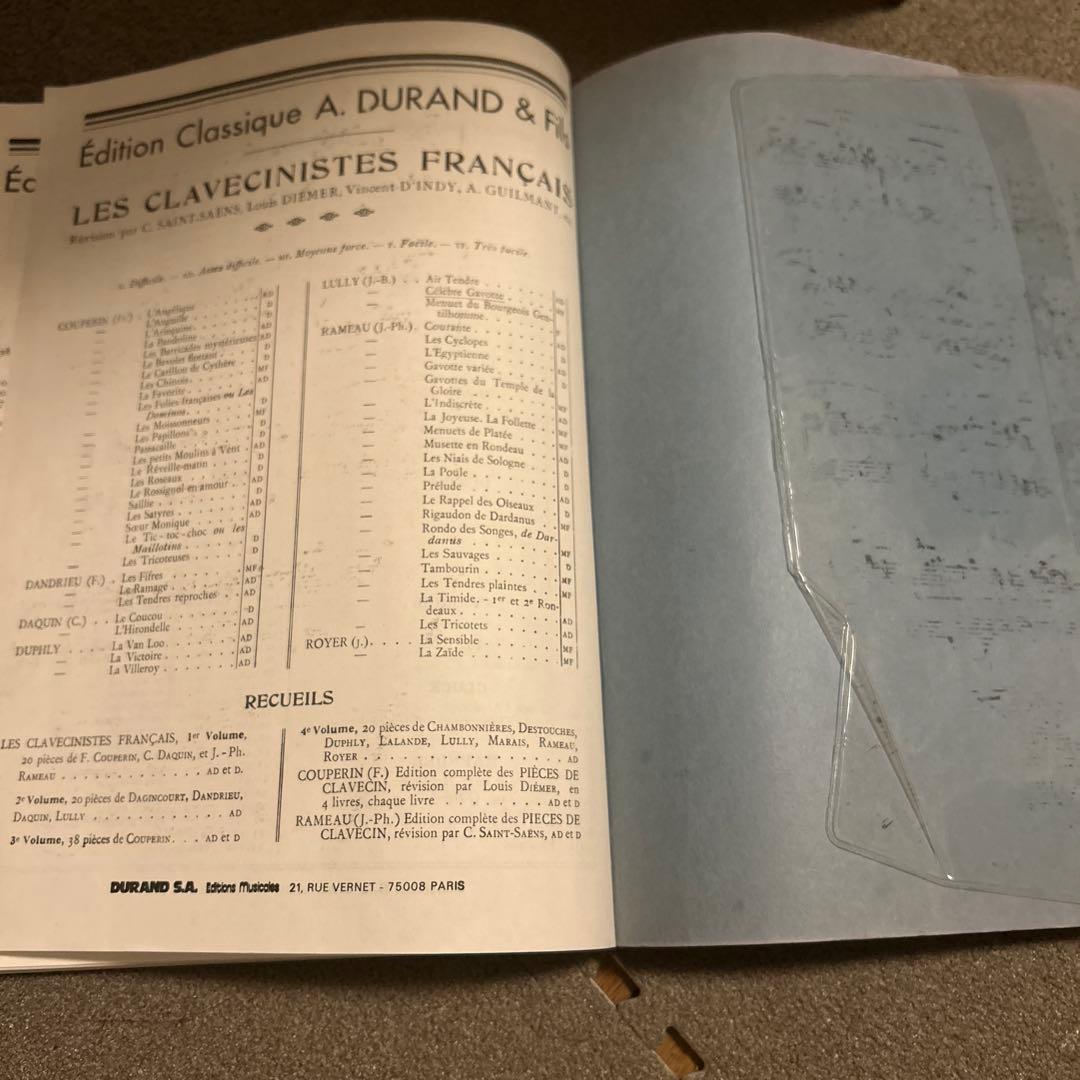 F.Couperin pièces de Clavecin livre III