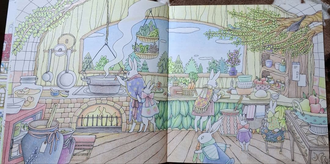 森の生き物と素敵なおうちの暮らしぬりえブック