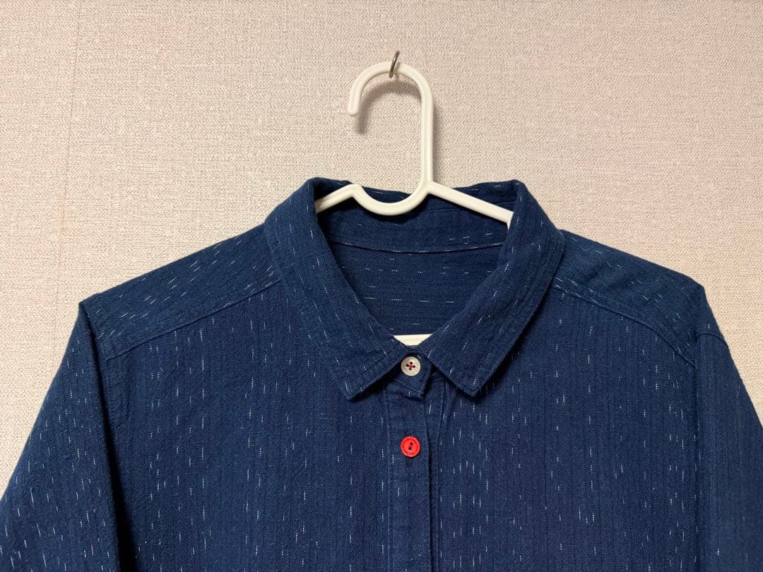 カスリラ 備後絣 藍染ワンピース