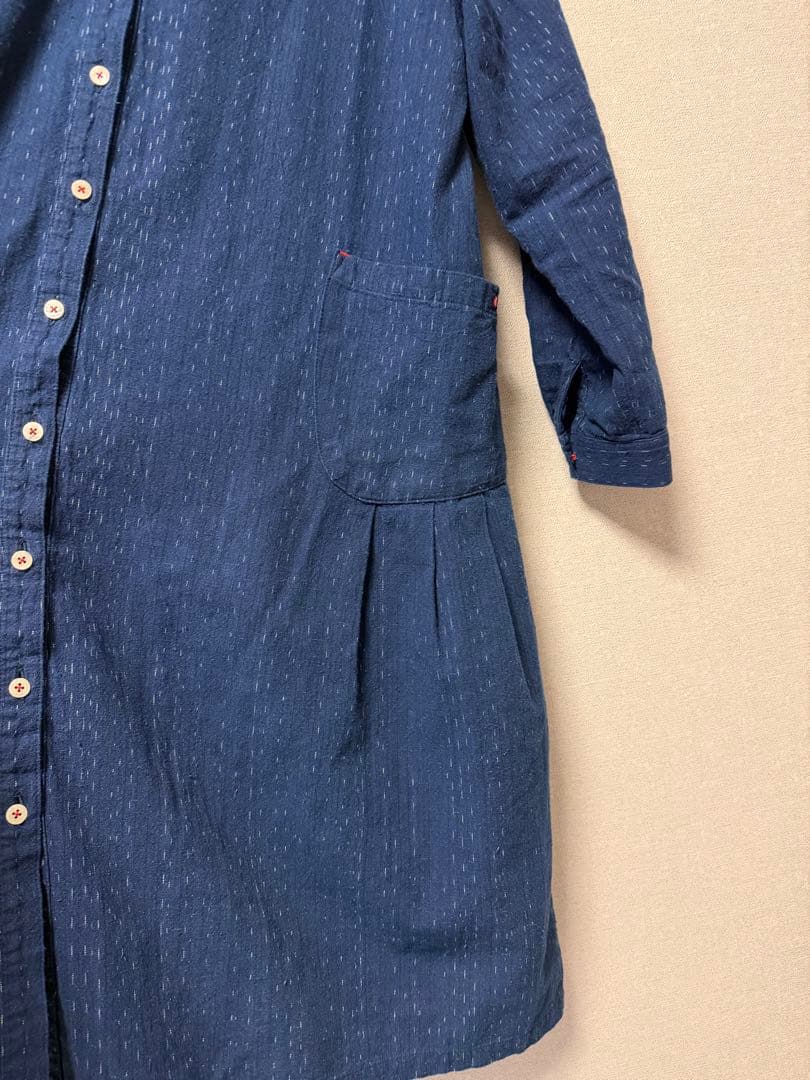 カスリラ 備後絣 藍染ワンピース
