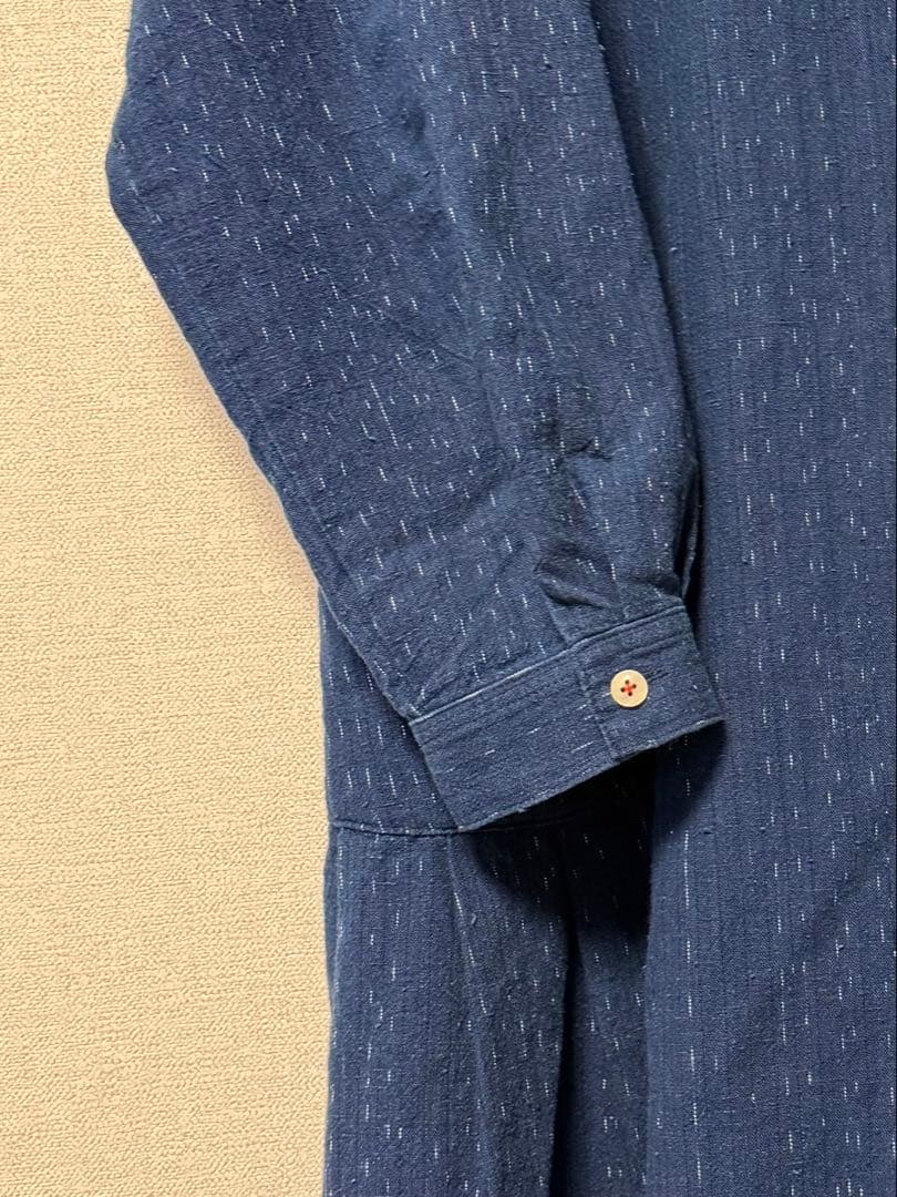 カスリラ 備後絣 藍染ワンピース