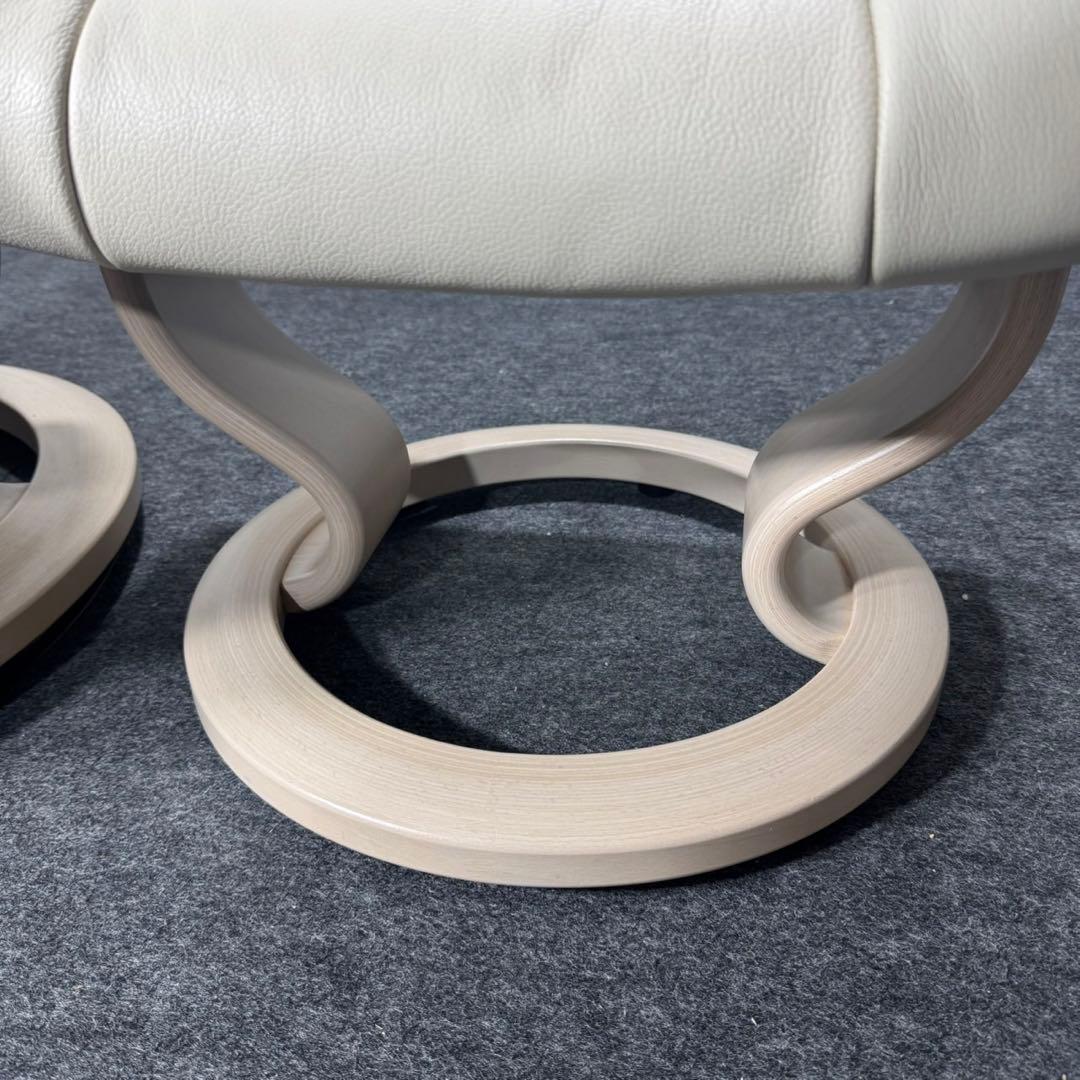 エコーネス ストレスレス チェア メイフェア クラシック 本革 白 d5173